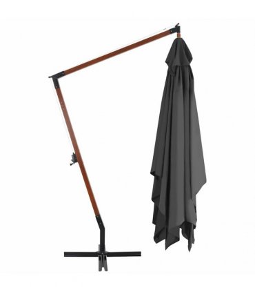 vidaXL Cantilever Garden Parasol | Anthracite | Polyester fabric | Large