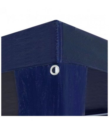 vidaXL Party Tent 3x6 m PE Blue — Size: 3 x 6 m