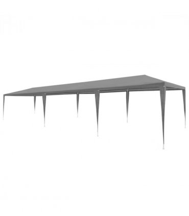 vidaXL Party Tent 3x9 m PE Anthracite — Size: 3 x 9 m