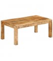 vidaXL Coffee Table 100x55x40 cm Solid Wood Mango — Size: 100 x 55 x 40 cm