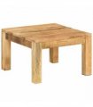vidaXL Coffee Table 55x55x35 cm Solid Wood Mango — Size: 55 x 55 x 35 cm