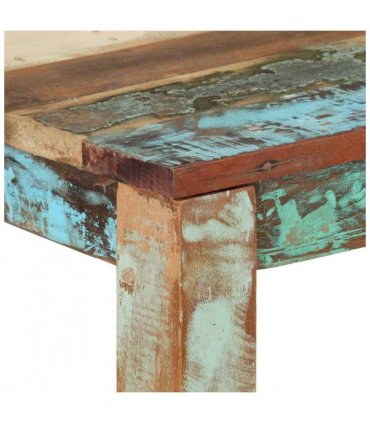 vidaXL Dining Table 82x80x76 cm Solid Reclaimed Wood — Size: 82 x 80 x 76 cm