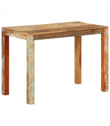vidaXL Dining Table 110x55x76 cm Solid Wood Reclaimed — Size: 111 x 55 x 76 cm