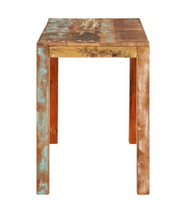 vidaXL Dining Table 110x55x76 cm Solid Wood Reclaimed — Size: 111 x 55 x 76 cm
