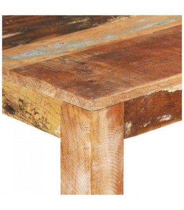 vidaXL Dining Table 110x55x76 cm Solid Wood Reclaimed — Size: 111 x 55 x 76 cm