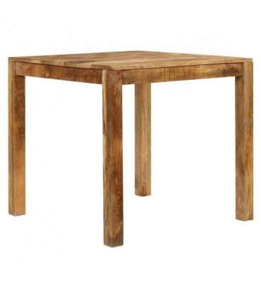 vidaXL Dining Table Solid Mango Wood 82x80x76 cm — Size: 82 x 80 x 76 cm