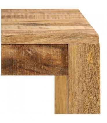 vidaXL Dining Table Solid Mango Wood 82x80x76 cm — Size: 82 x 80 x 76 cm