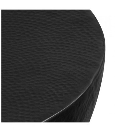 vidaXL Coffee Table | Black | Hammered aluminium | Medium | Appealing Design — Size: 70 x 30 cm