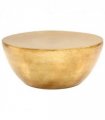 vidaXL Coffee Table Hammered Aluminium 70x30 cm Brass — Size: 70 x 30 cm