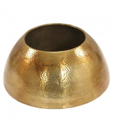 vidaXL Coffee Table Hammered Aluminium 70x30 cm Brass — Size: 70 x 30 cm