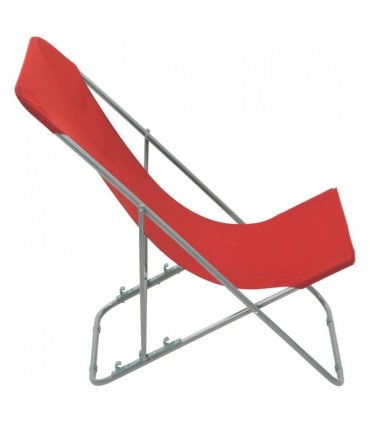 vidaXL Beach Chair | Set of 2 | Red