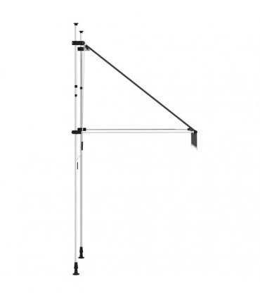 vidaXL Manual Retractable Awning 100 cm Anthracite — Model: white frame