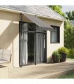 vidaXL Retractable Awning Anthracite 100x150 cm Fabric and Steel — Model: anthracite frame