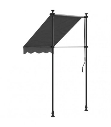 vidaXL Retractable Awning Anthracite 100x150 cm Fabric and Steel — Model: anthracite frame