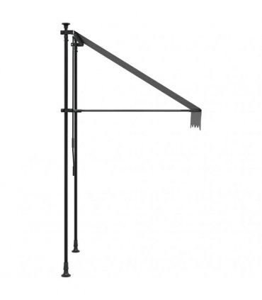 vidaXL Retractable Awning Anthracite 100x150 cm Fabric and Steel — Model: anthracite frame