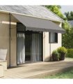 vidaXL Retractable Awning Anthracite 300x150 cm Fabric and Steel — Model: anthracite frame