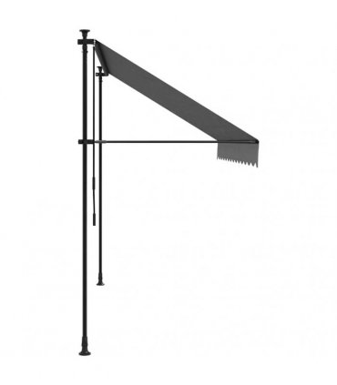 vidaXL Retractable Awning Anthracite 300x150 cm Fabric and Steel — Model: anthracite frame