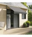 vidaXL Retractable Awning Anthracite 200x150 cm Fabric and Steel — Model: anthracite frame