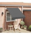 vidaXL Manual Retractable Awning 200 cm Anthracite — Model: white frame