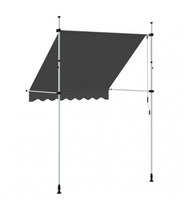 vidaXL Manual Retractable Awning 200 cm Anthracite — Model: white frame