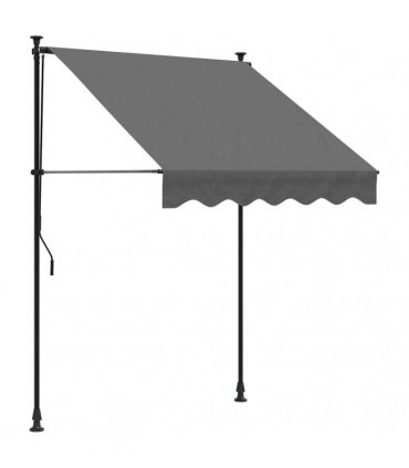 vidaXL Retractable Awning Anthracite 150x150 cm Fabric and Steel — Model: anthracite frame