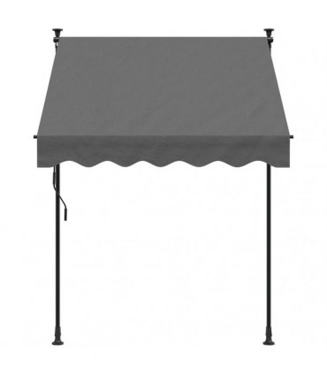 vidaXL Retractable Awning Anthracite 150x150 cm Fabric and Steel — Model: anthracite frame