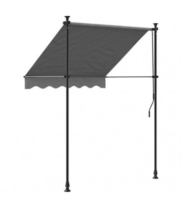 vidaXL Retractable Awning Anthracite 150x150 cm Fabric and Steel — Model: anthracite frame