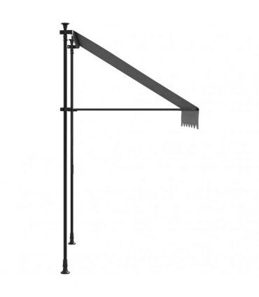 vidaXL Retractable Awning Anthracite 150x150 cm Fabric and Steel — Model: anthracite frame