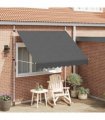 vidaXL Manual Retractable Awning 250 cm Anthracite — Model: white frame