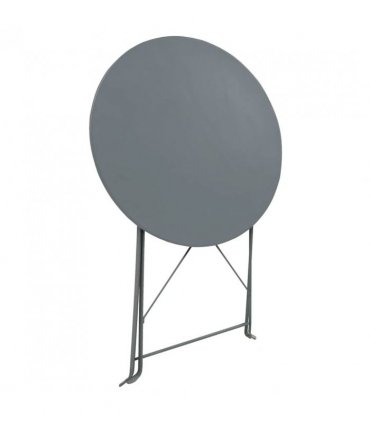 vidaXL Bistro Set | Steel Grey | Powder-coated steel | Space-saving | Foldable