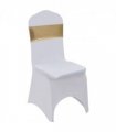 vidaXL 25 pcs Stretchable Chair Band with Diamond Buckle Gold