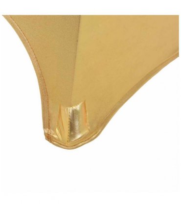 vidaXL 2 pcs Table Covers Stretch 60 cm Gold