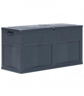 vidaXL Garden Storage Box 320 L Black