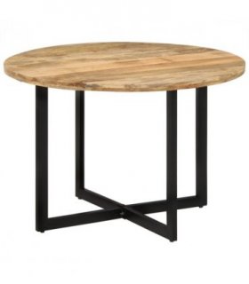 vidaXL Dining Table 110x75 cm Solid Wood Mango — Size: 110 x 75 cm