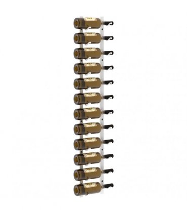 vidaXL Wall Mounted Wine Rack for 12 Bottles 2 pcs White Iron