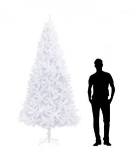 vidaXL Artificial Christmas Tree 300 cm White — Size: 300 x 155 cm