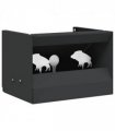 vidaXL Bullet Trap Box Black 29 x 22 x 20 cm Steel — Model: Wild boar