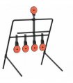 vidaXL Resetting Target Black 40 x 34 x 53 cm Steel — Size: 39.5 x 34 x 53 cm, Model: 4 +1