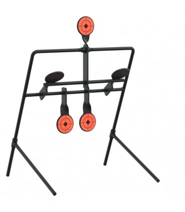 vidaXL Resetting Target Black 40 x 34 x 53 cm Steel — Size: 39.5 x 34 x 53 cm, Model: 4 +1