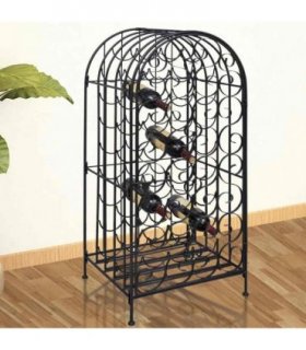 vidaXL Wine Rack for 35 Bottles Metal — Size: 44 x 38 x 100 cm