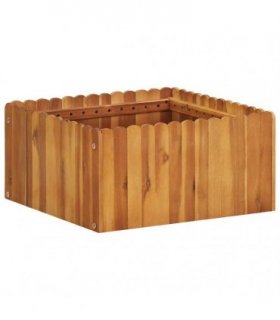 vidaXL Garden Raised Bed 50x50x25 cm Solid Acacia Wood — Size: 50 x 50 x 25 cm