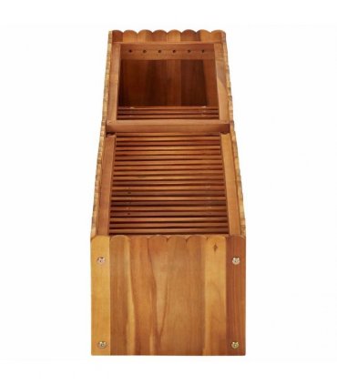 vidaXL Garden Raised Bed 150x30x25 cm Solid Acacia Wood — Size: 150 x 30 x 25 cm