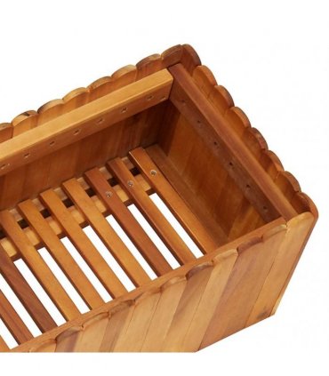 vidaXL Garden Raised Bed 150x30x25 cm Solid Acacia Wood — Size: 150 x 30 x 25 cm