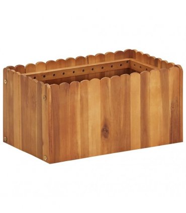 vidaXL Garden Raised Bed 50x30x25 cm Solid Acacia Wood — Size: 50 x 30 x 25 cm