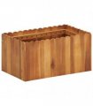 vidaXL Garden Raised Bed 50x30x25 cm Solid Acacia Wood — Size: 50 x 30 x 25 cm