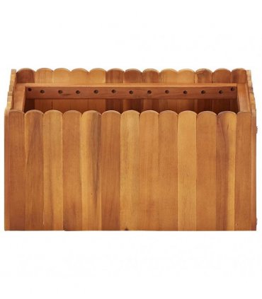 vidaXL Garden Raised Bed 50x30x25 cm Solid Acacia Wood — Size: 50 x 30 x 25 cm