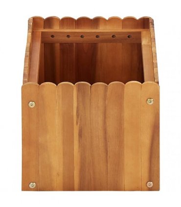 vidaXL Garden Raised Bed 50x30x25 cm Solid Acacia Wood — Size: 50 x 30 x 25 cm