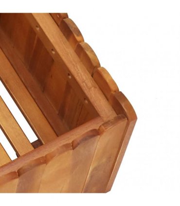 vidaXL Garden Raised Bed 50x30x25 cm Solid Acacia Wood — Size: 50 x 30 x 25 cm