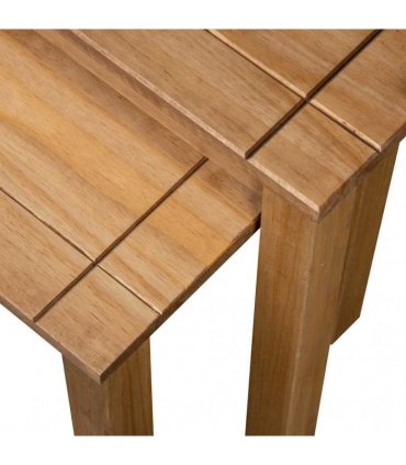 vidaXL Nesting Tables 2 pcs Solid Pine Wood Panama Range — Colour: brown