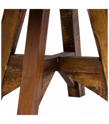 vidaXL Coffee Table Mixed Recycled Wood 60x45 cm Silver